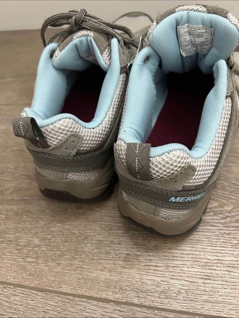 NWT MERRELL Hilltop Ventilator Aluminum Dream Blue Trail Hiking Shoes Sneaker 10 - Picture 5 of 6